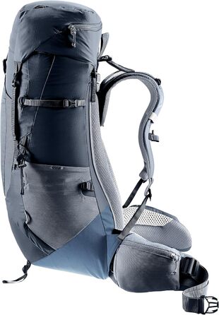 Рюкзак для трекінгу Deuter Aircontact Lite 40+10 л, чорний-синій, легкий, одноколірний