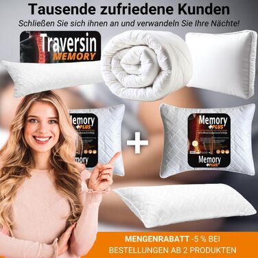 Ортопедична подушка для шиї з Memory Foam 40x60 см: підтримка, зняття болю, комфортний сон (гарантія)