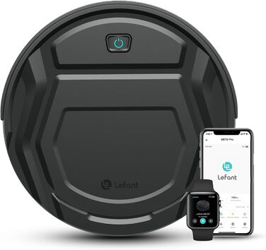 Робот-пилосос LEFANT M210P: потужний, для твердих підлог, з Wi-Fi, Bluetooth, Alexa, 2200Pa, для шерсті тварин