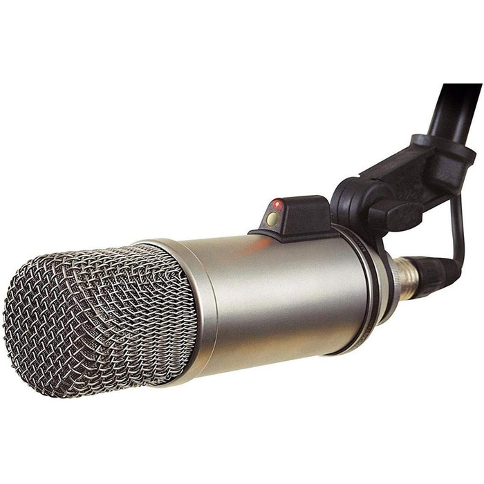 RØDE студійний конденсаторний мікрофон для подкастів, стрімінгу, ігор, музики, вокалу та інструментів, сріблястий