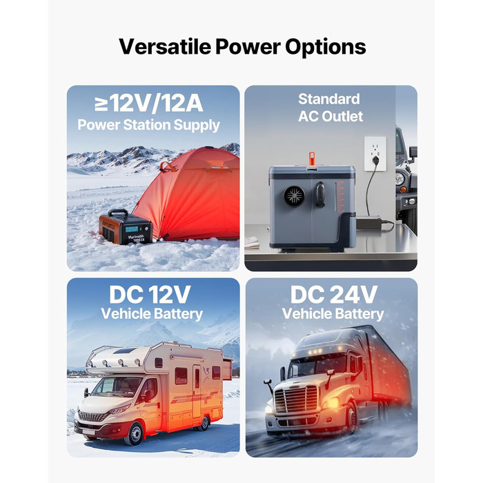 Дизельний опалювач VEVOR 8 кВт, 12/24V, портативний, з Bluetooth, пультом ДУ та LCD, 5л бак, для вантажівок та автодому