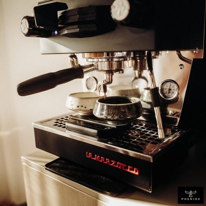 Набір керамічних чашок для капучино та лате Pheniox Barista, 2 шт по 180 мл, порцелянові чашки без ручки для Latte Art, сучасний дизайн, придатні для посудомийки