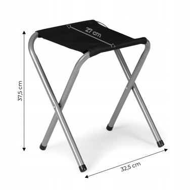 Туристичний стіл Bauerkraft 120x60x70 см, сірий, алюміній, стільниця МДФ