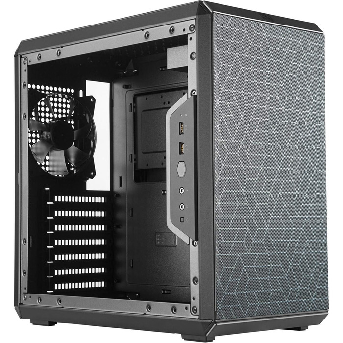 Корпус Cooler Master MasterBox Q500L ATX Mini Tower з прозорою бічною панеллю, організацією кабелів і багатьма варіантами охолодження