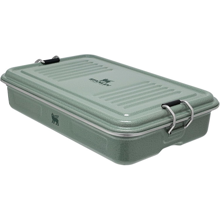 Ланчбокс зі сталі Stanley Classic 1.2L Hammertone Green — герметичний контейнер для їжі з нержавіючої сталі, BPA-free