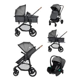 Дитяча коляска Bebeconfort Haze Trio 3-в-1, 0-4 роки, до 22 кг, i-Size, компактна, Tinted Stone