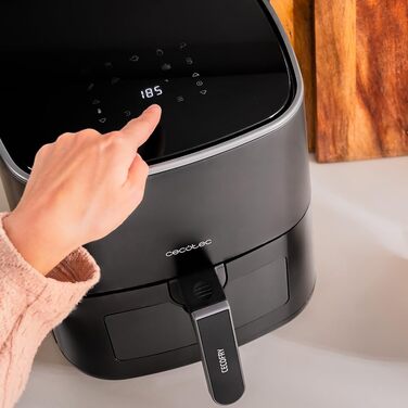 Фритюрниця без олії Cecotec Cecofry 6000 Full, 6 л, 1700 Вт, PerfectCook, 12 режимів, чорний колір