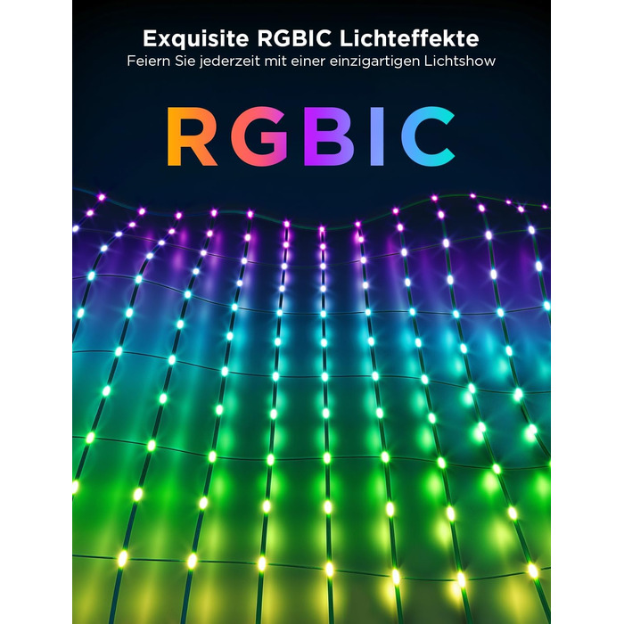Світлодіодна сітка Govee для кущів 480 LED, 0,88×2,86 м, розумна гірлянда для вулиці з режимами, DIY, для Хелловіну, газону, IP65, сумісна з Alexa