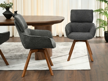 Стілець Mebel-Partner, тканина, сірий, 1 шт.