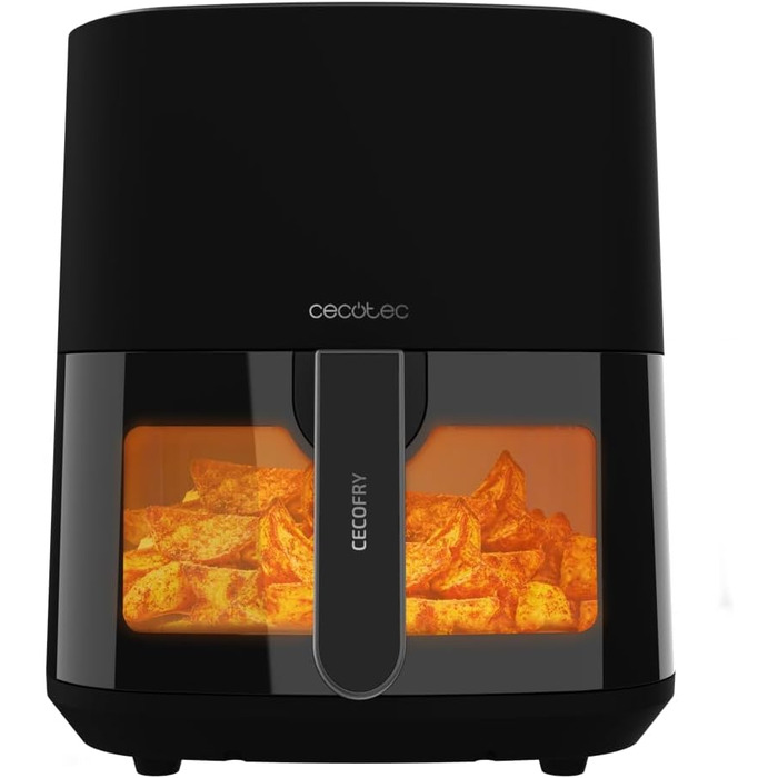 Фритюрниця без олії Cecotec Cecofry 6000 Full, 6 л, 1700 Вт, PerfectCook, 12 режимів, чорний колір