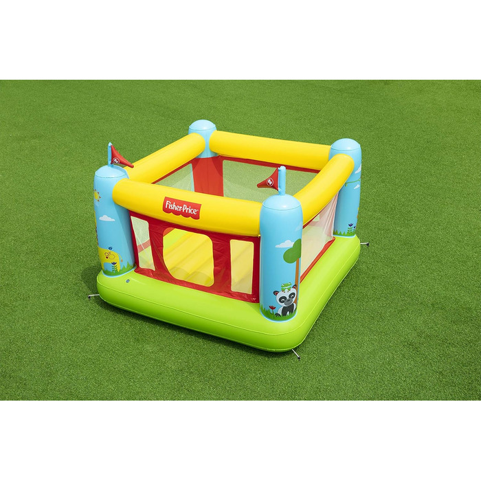 Надувний батут Bestway Fisher-Price Bouncetastic 175x173x135 см для дітей
