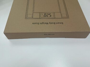 Смарт-вага Vitafit 250 кг з Bluetooth, вимірюванням ваги та ІМТ, синхронізацією з додатком, чорна, 8 мм загартоване скло, широка платформа