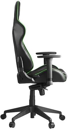 Ігрове крісло Razer TAROK PRO від Zen Gaming, чорне/зелене, з меморі-піною для попереку, подушкою для шиї, 3D-підлокітниками