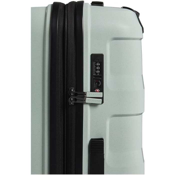 Велика валіза Stratic Straw+ з жорстким корпусом, 4 колеса, розширювана, TSA-замок, екологічна, бежева