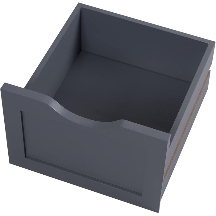 ESituro SBP0054 шафа для ванної з 4 кошиками, сіра, МДФ, органайзер-комод з шухлядами