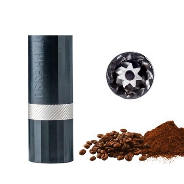Кавомолка ручна 1Zpresso Q Air чорна, нержавіюча сталь, конічні жорна, для подорожей