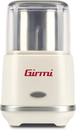 Електрична кавомолка Girmi MC02, 180 Вт, 70 г, нержавіюча сталь, кремова