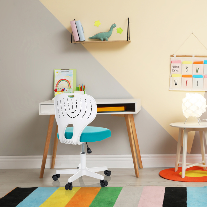 Дитячий поворотний стілець / Дитячий письмовий стілець KIDDY TOP W Fabric Blue HJH OFFICE