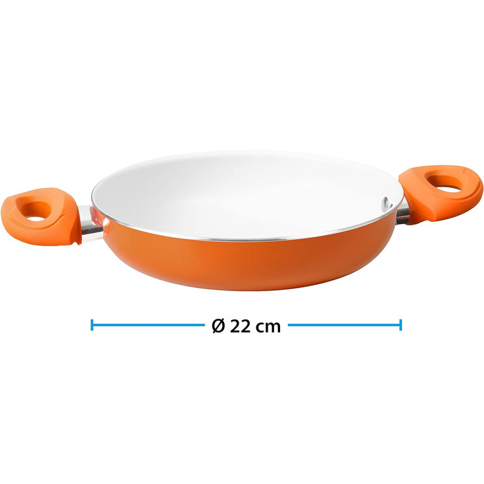 Набір каструль BRUNNER Mandarina, 9 предметів, антипригарне покриття
