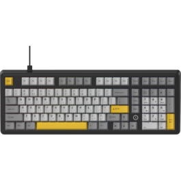 Дротова магнітна клавіатура Ajazz AK980 MAX Magnetic switches Black Grey Yellow (AK980-MAX-M-BGY)