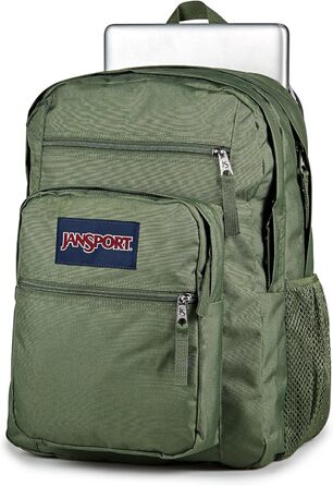 Рюкзак JanSport Big Student Cargo Green, великий шкільний рюкзак, місткий, зелений колір