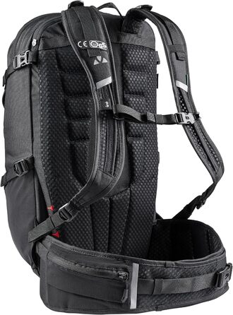Велорюкзак VAUDE Moab Pro 22 II з протектором, 22 л, чорний, універсальний розмір