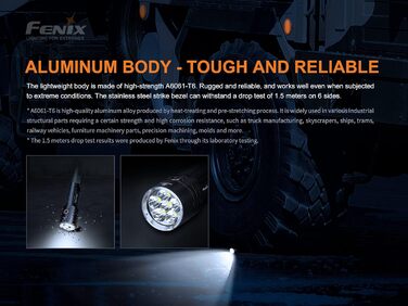 Ліхтар Fenix LR35R LED 10000 люмен, компактний, чорний