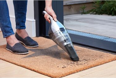 Ручний пилосос BLACK+DECKER Dustbuster 7.2V, акумуляторний, EasyGrip, хром/титан, 385 мл