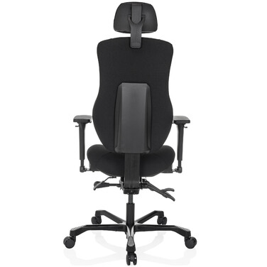 Офісне крісло / Крісло керівника 24 ГОДИНИ BASIC Тканина чорна hjh OFFICE