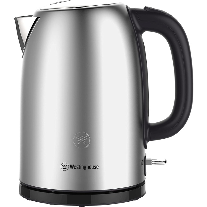 Електрочайник WESTINGHOUSE Basic 2200 Вт, 1,7 л, нержавійка, індикатор рівня води, фільтр від накипу, автостоп, сріблястий