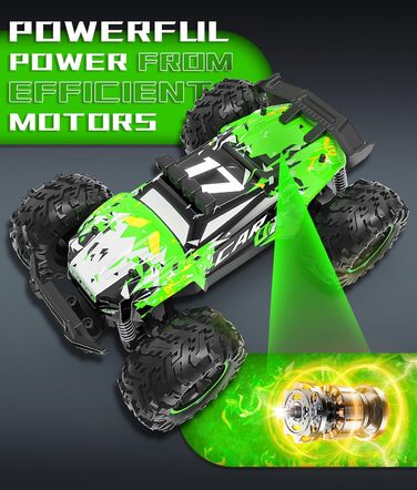 Радіокерований позашляховик Carox 1:18 2.4GHz 25 км/год з підсвічуванням, Monstertruck для гри