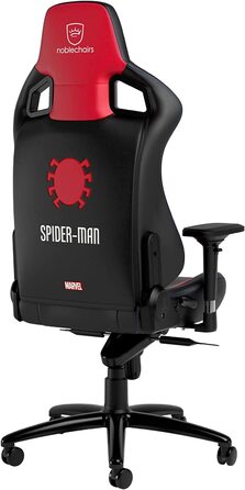 Ігрове крісло noblechairs Epic Spider-Man Edition, ергономічне, офісне, з підголівником і поперековою підтримкою, для користувачів до 120 кг і 185 см, спецвидання, екошкіра PU
