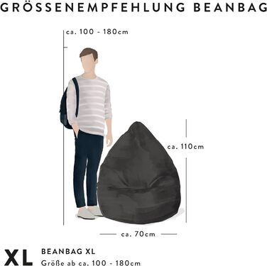 Крісло-мішок SITTING POINT ALFA Velours зелений XL 220 л
