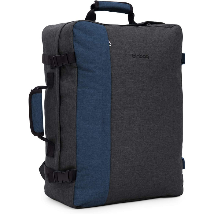 blnbag M3 – компактний надлегкий туристичний рюкзак 35 л, чорний антрацит, універсальний, з м’якими регульованими лямками або як сумка з ручкою, унісекс
