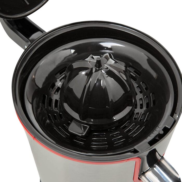 Соковижималка електрична Mellerware Juicy! 300W з системою Anti-Drop, 2 фільтри, для апельсинового соку (червона)