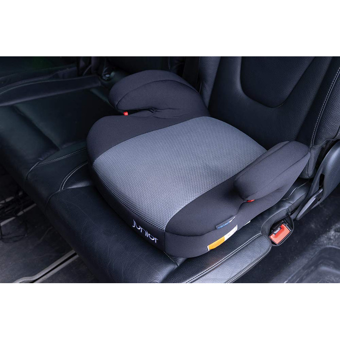 Дитяча автопідставка PETEX Max Plus з Isofix, сіра, ECE R129 i-Size, для дітей 7-12 років, зростом 125-150 см