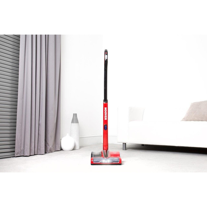 Пилосос Hoover CV216RB CL-EVERYDAY, бездротовий, 0,8 л, червоно-металевий/чорний