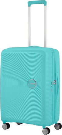 Валіза American Tourister Soundbox розширювана 67 см, 71.5/81 л, синя, TSA замок, на 4 колесах