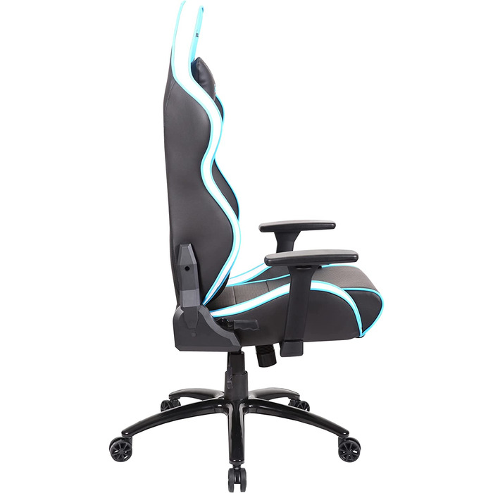 Ігрове крісло Newskill Kaidan, металева рама, 180° регульована спинка, 3D-підлокітники, синє