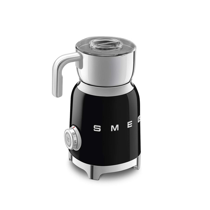 Smeg MFF01CREU Молокозбивач індукційний, 6 програм, 600 мл, чорний