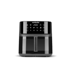 Аерофритюрниця nutribullet Crisplite NBA0611DG, 6л, 1700Вт, сенсорне керування, 6 програм, без PFAS, чорна матова