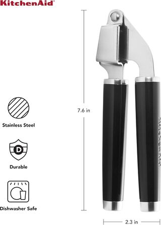 Прес для часнику KitchenAid Classic, універсальний розмір, чорний