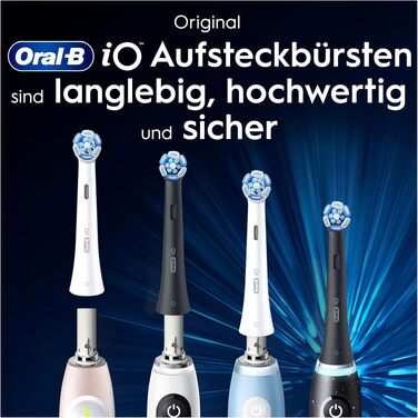 Смінні насадки для електричної зубної щітки Oral-B iO Ultimative Reinigung, чорні, 10 шт.