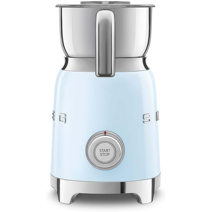 Молокозбивач SMEG MFF11PBEU 50's Style, пастельно-блакитний/чорний