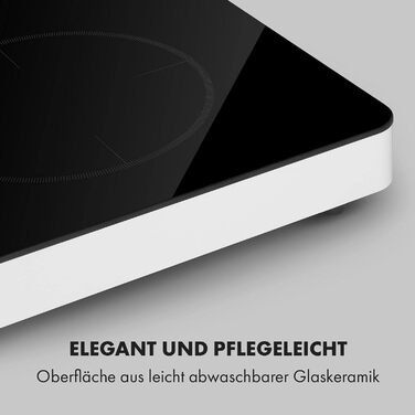 Індукційна плита Klarstein FutureChef Doppel - 3000 Вт, 2 зони, чорна, з LED-дисплеєм та таймером