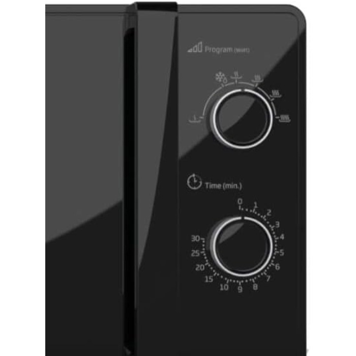 Мікрохвильова піч Beko MOC20100BFB, 20 л, 700 Вт, 5 режимів, розморожування та підігрів, механічне керування, чорна