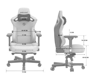 Крісло ігрове Anda Seat Kaiser 3 White Size L