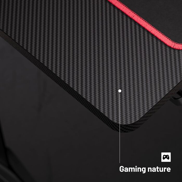 Ігровий стіл Diablo X-Mate 160x75x75 см: ергономічний стіл з карбоновою стільницею, тримачем для навушників та підставкою для напоїв