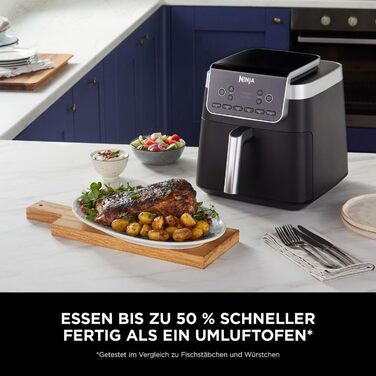 Фритюрниця Ninja Foodi FlexDrawer Dual Zone, 7-в-1, Airfryer, AF500EUCP, чорний & мідний колір