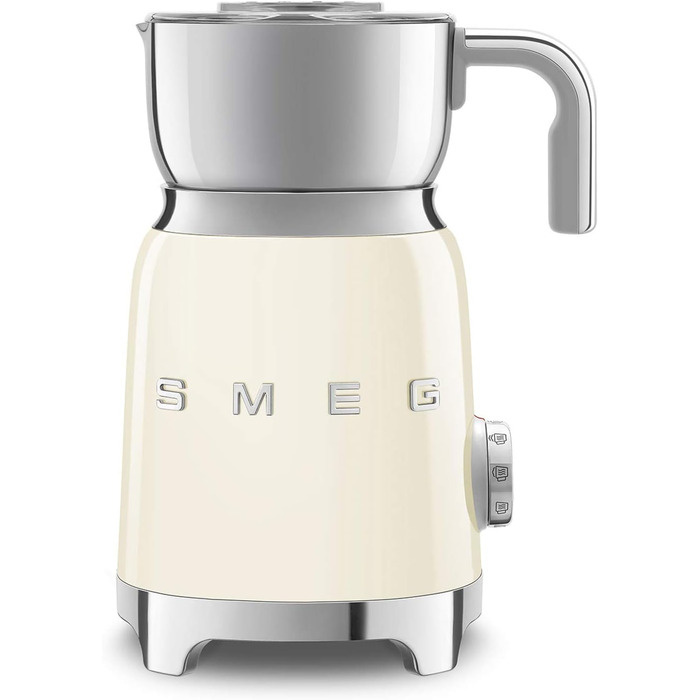 Smeg MFF01CREU Молокозбивач індукційний, 6 програм, 600 мл, кремовий